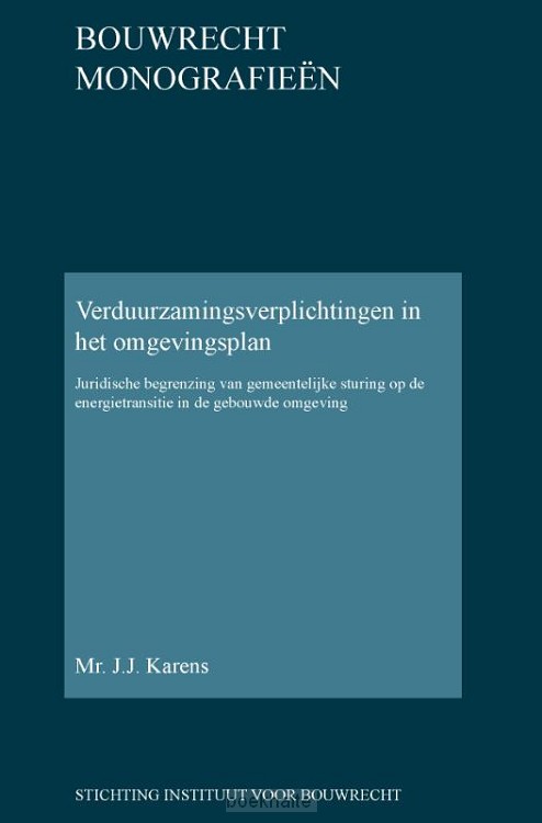 Verduurzamingsverplichtingen in het omgevingsplan