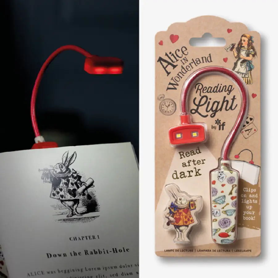Book Lover's Reading Light - Alice
