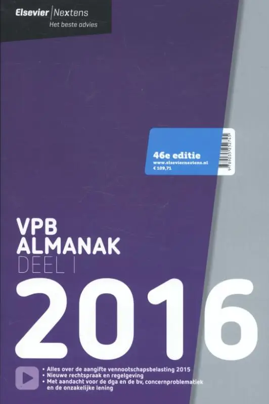 Elsevier VPB almanak / 2016 dl. 1