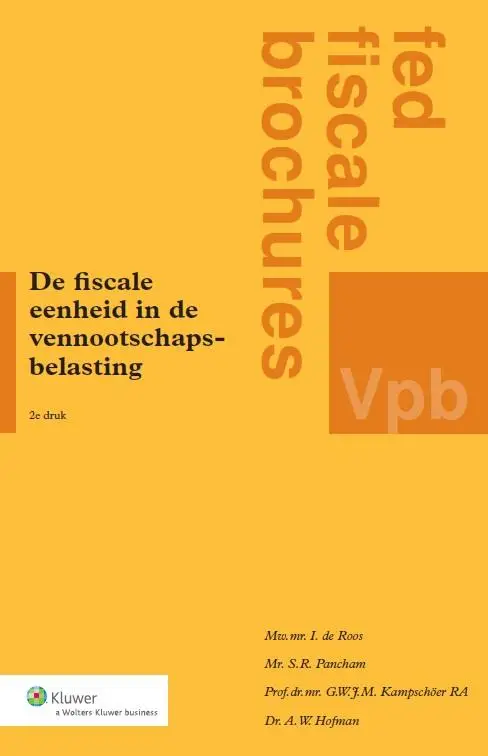 De fiscale eenheid in de vennootschapsbelasting