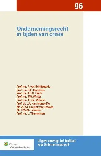 Ondernemingsrecht in tijden van crisis