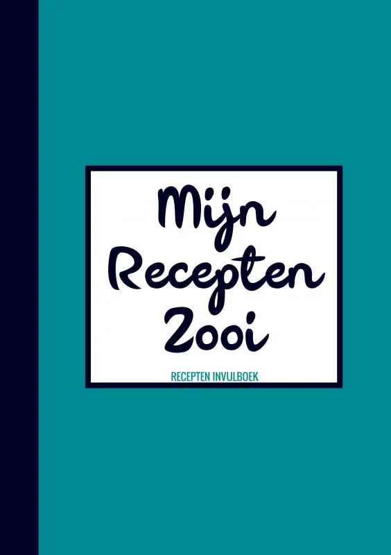 Geschenk voor Mannen, Vrouwen, Vriend, Vriendin - Recepten Invulboek / Receptenboek - 'Mijn Recepten Zooi'