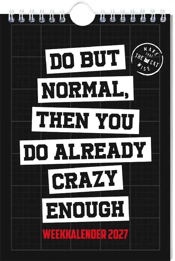 Make that the cat wise weekkalender- 2027