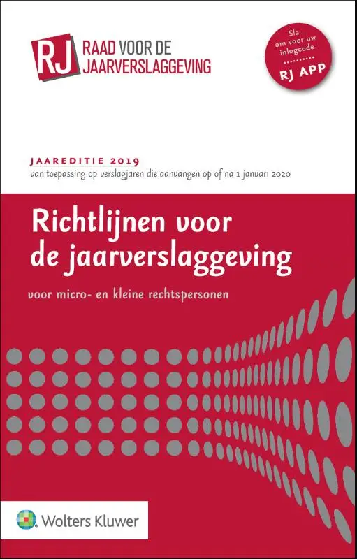 Richtlijnen voor de Jaarverslaggeving voor micro- en kleine rechtspersonen / 2019