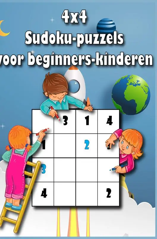 4x4 sudoku puzzels voor kinderen