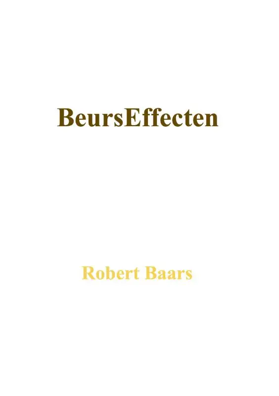 BeursEffecten