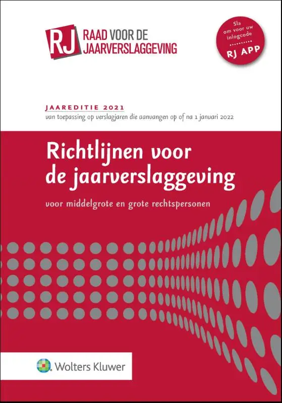 Richtlijnen voor de jaarverslaggeving, middelgrote en grote rechtspersonen / 2021