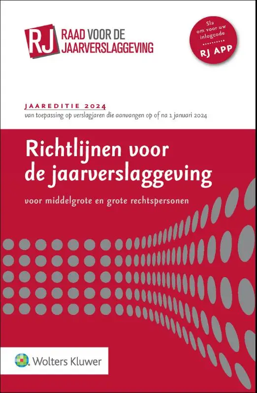 Richtlijnen voor de jaarverslaggeving, middelgrote en grote rechtspersonen 2024
