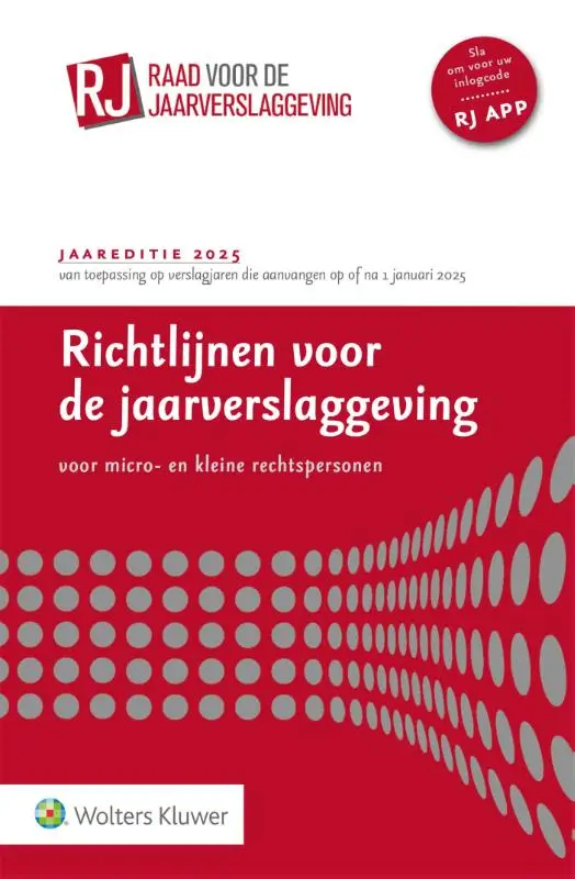 Richtlijnen voor de jaarverslaggeving voor micro- en kleine rechtspersonen / 2025