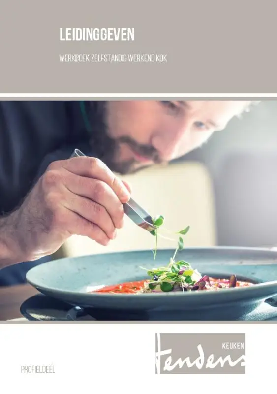 Zelfstandig werkend kok / Leidinggeven / werkboek