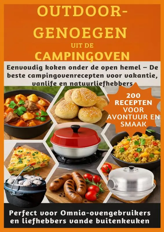 OUTDOOR-GENOEGEN UIT DE CAMPINGOVEN: 200 RECEPTEN VOOR AVONTUUR EN SMAAK-Perfect voor Omnia-ovengebruikers en liefhebbers vande buitenkeuken