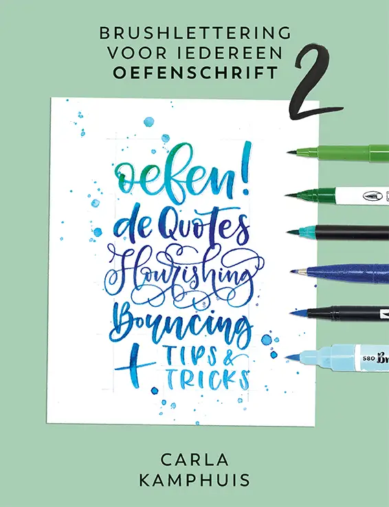 2 / Brushlettering voor iedereen / Oefenschrift
