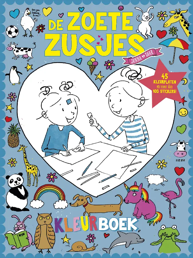De Zoete Zusjes kleurboek met meer dan 1