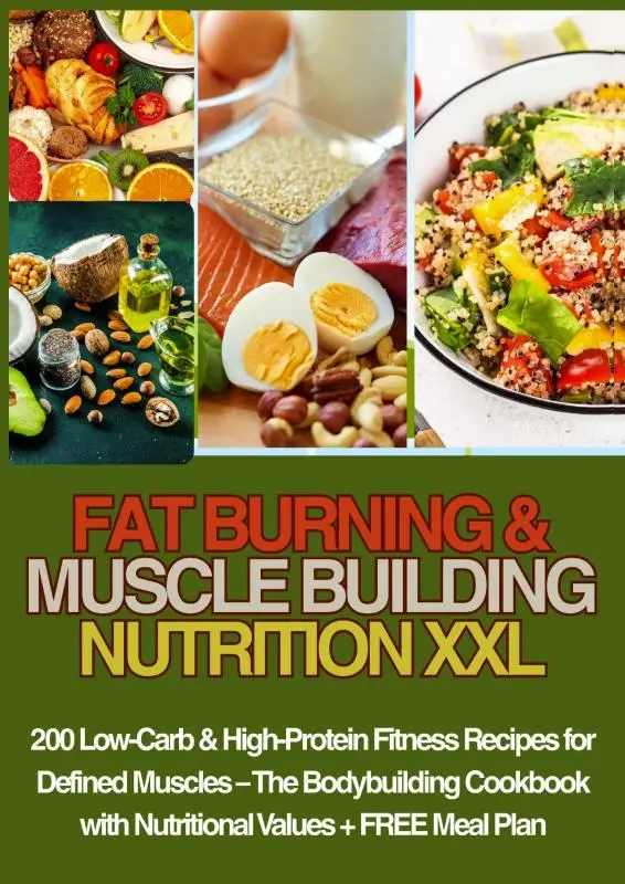 FAT BURNING & MUSCLE BUILDING NUTRITION XXL 200 Low-Carb & High-Protein Fitness Recipes for Defined Muscles -