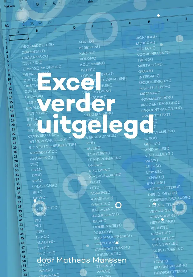 Excel verder uitgelegd