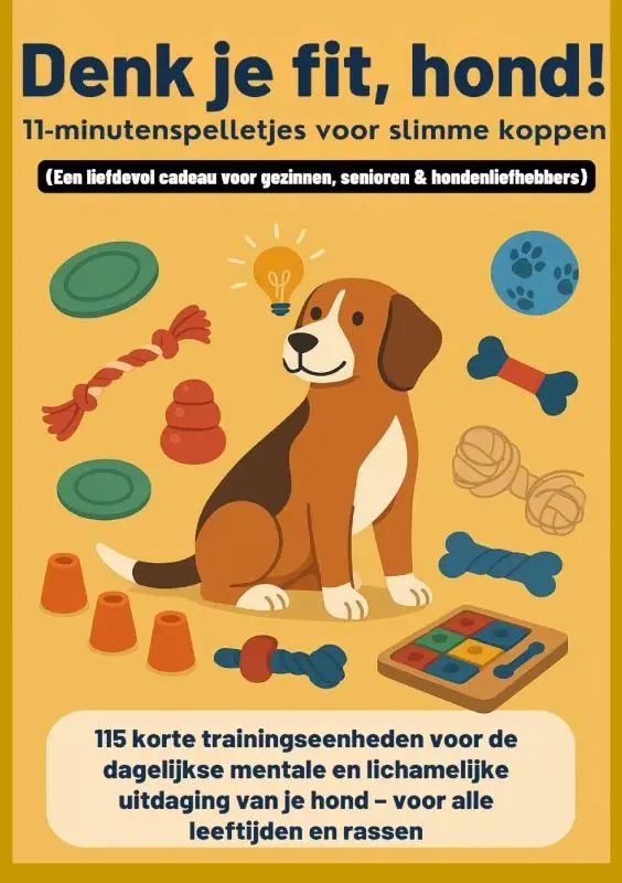 Denk je fit, hond! - 11-minutenspelletjes voor slimme koppen(Een liefdevol cadeau voor gezinnen, senioren & hondenliefhebbers)