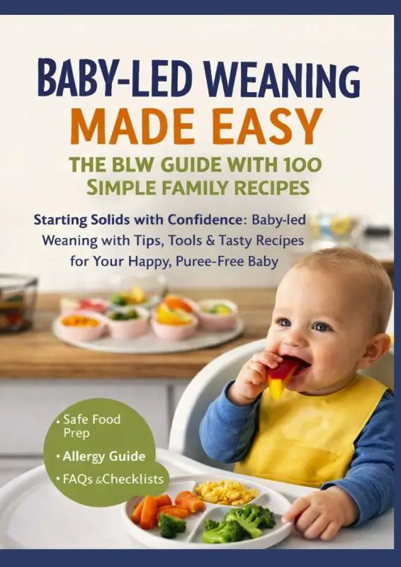 BABY-LED WEANING MADE EASY - THE BLW GUIDE WITH 100 SIMPLE FAMILY RECIPES(The perfect gift for baby showers & new arrivals)