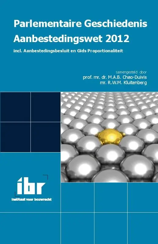 Parlementaire geschiedenis aanbestedingswet / 2012