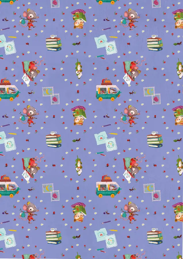 Cadeaupapier Ruby gaat kamperen (boekhandels)