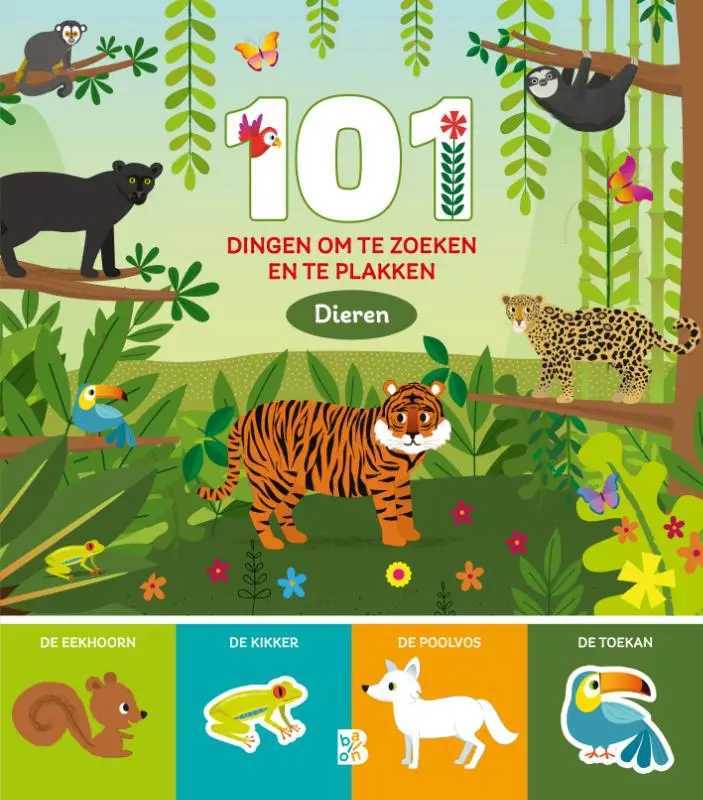 101 dingen om te zoeken en te plakken: dieren