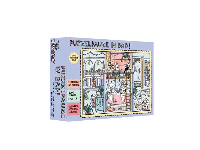Eva's introvertenpret- Puzzelpauze in bad