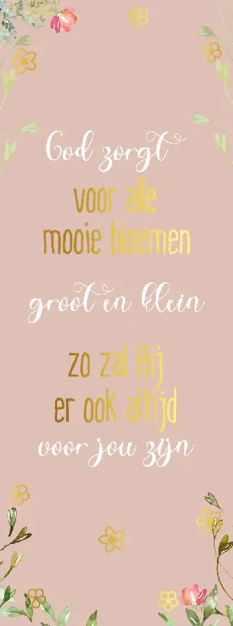 Boekenlegger God zorgt voor...