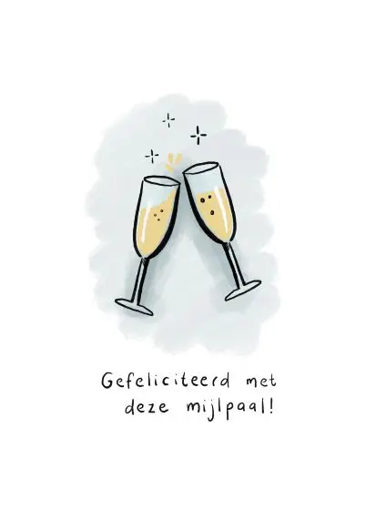 Gefeliciteerd met deze mijlpaal