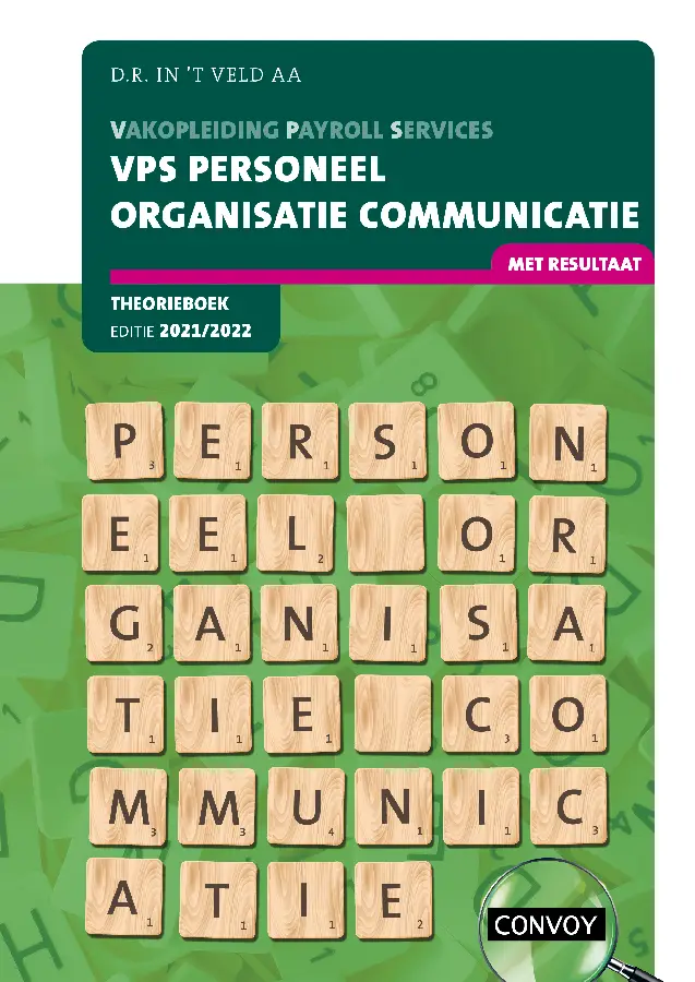 2021-2022 / VPS Personeel Organisatie Communicatie / Theorieboek