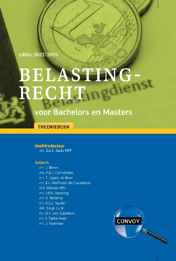 2022-2023 / Belastingrecht voor Bachelors en Masters / Theorieboek