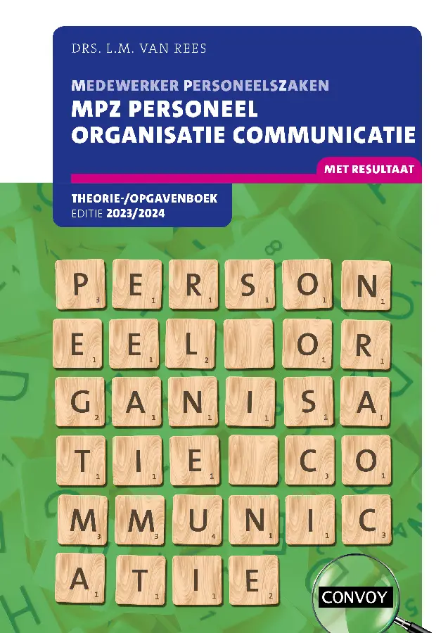 2023/2024 / Personeel organisatie communicatie / Theorie-/opgavenboek