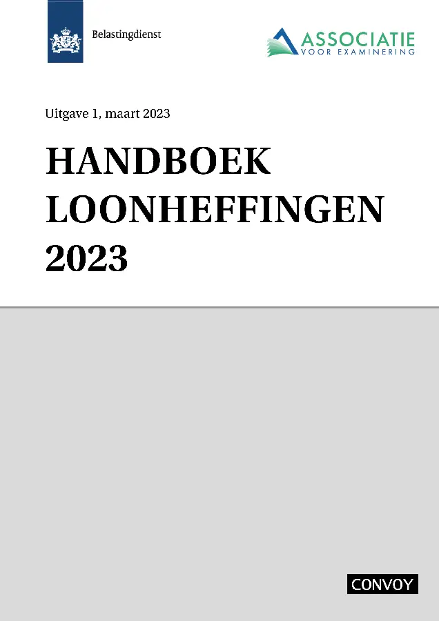 Handboek Loonheffingen / 2023