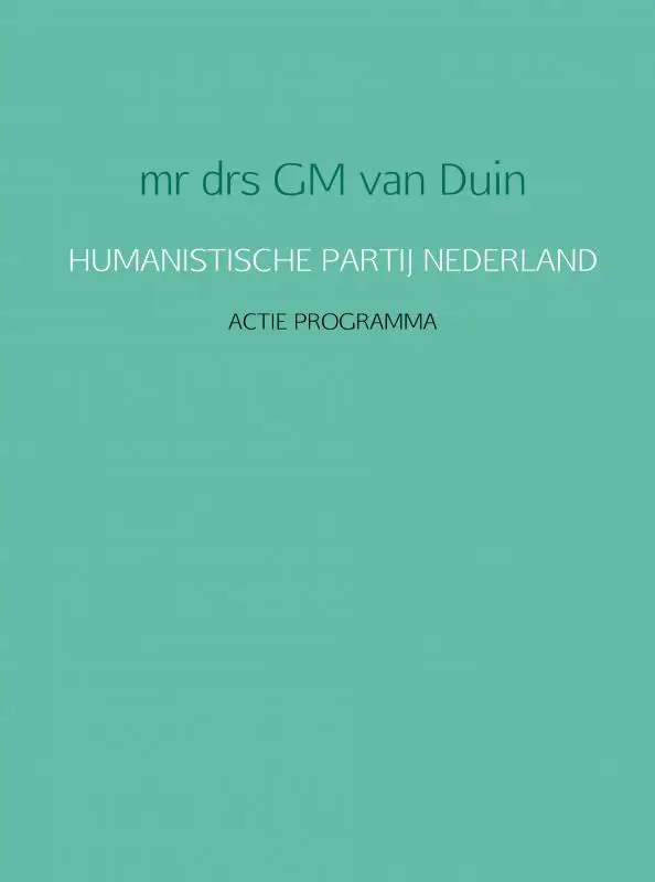 HUMANISTISCHE PARTIJ NEDERLAND