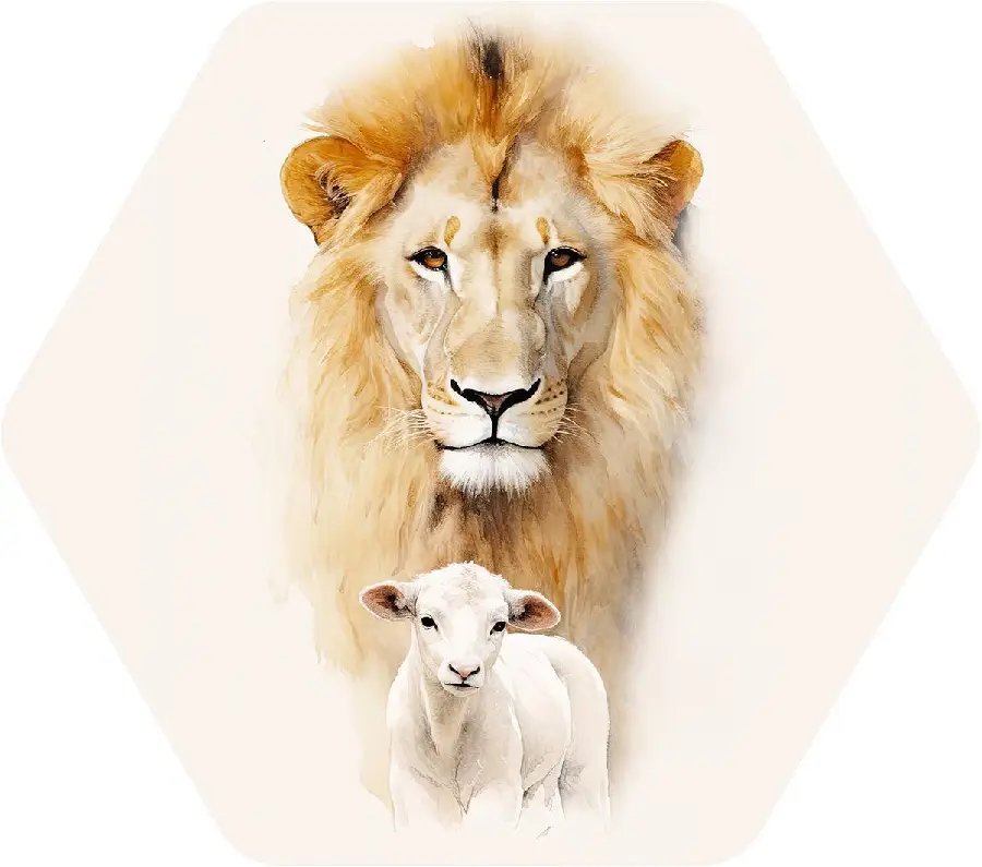 Leeuw en lam