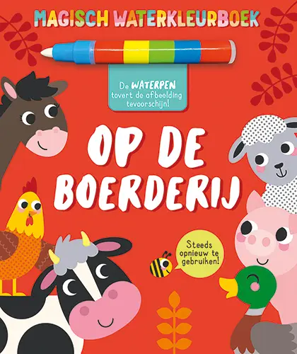 Magisch waterkleurboek - op de boerderij