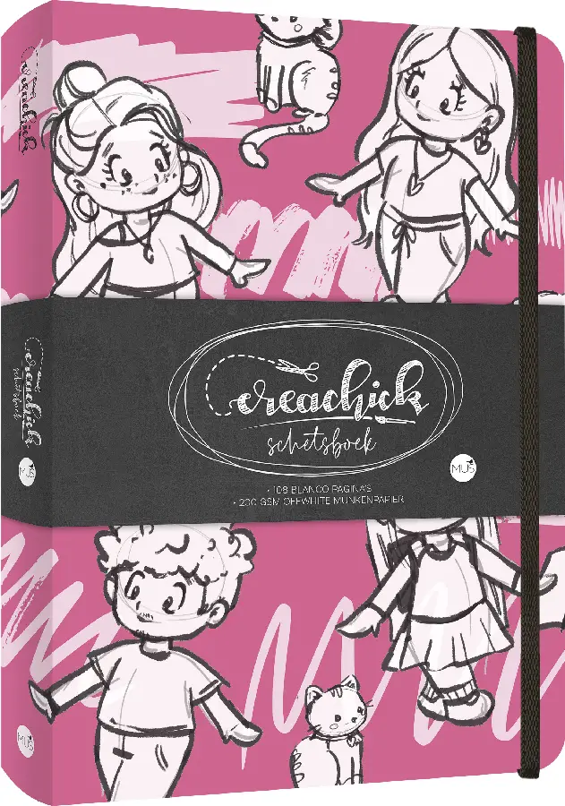 CreaChick Schetsboek PINE GREEN