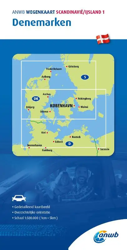 ANWB Wegenkaart Scandinavië/IJsland 1. Denemarken