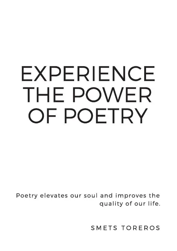 Experience the power of Poetry