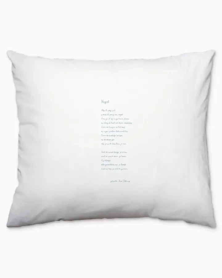 Plint kussensloop 'Vogel' Theo Olthuis