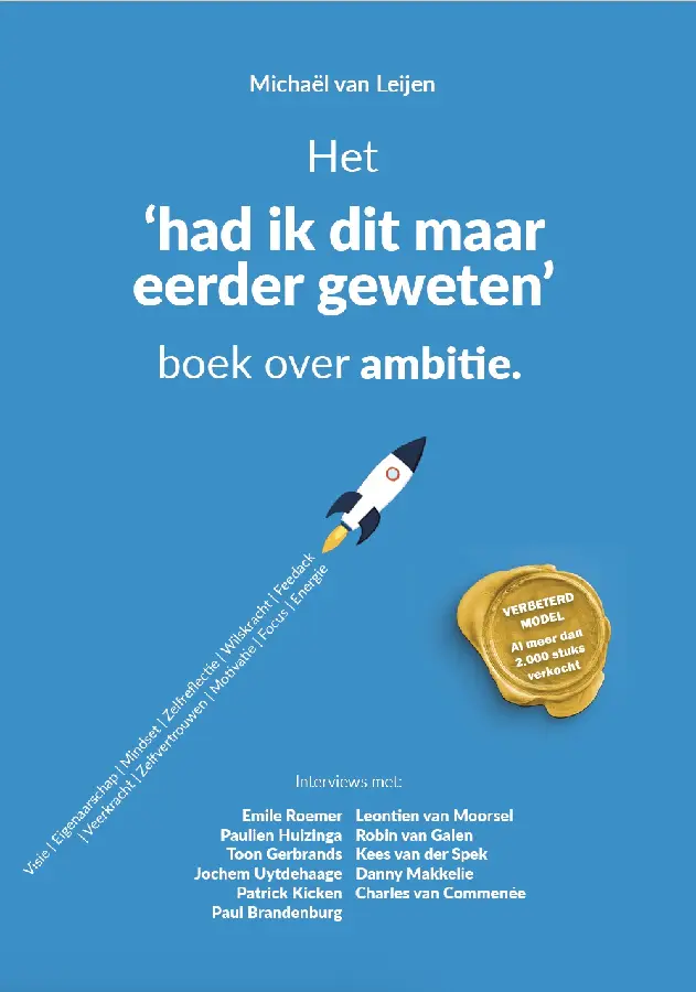 Het had ik dat maar eerder geweten boek over ambitie