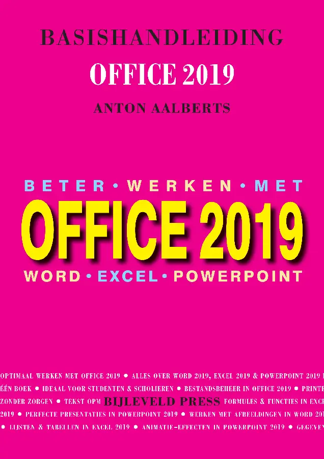 Basishandleiding Beter werken met Office 2019
